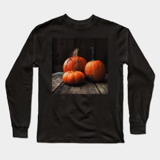 Three Pumpkins Long Sleeve T-Shirt